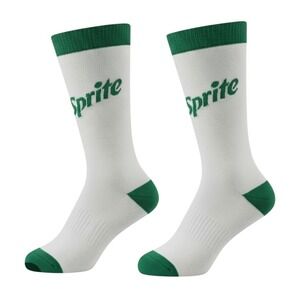 Sprite Obey Your Thirst Socks One Size Men's US Size 7-12 White Crew NWT